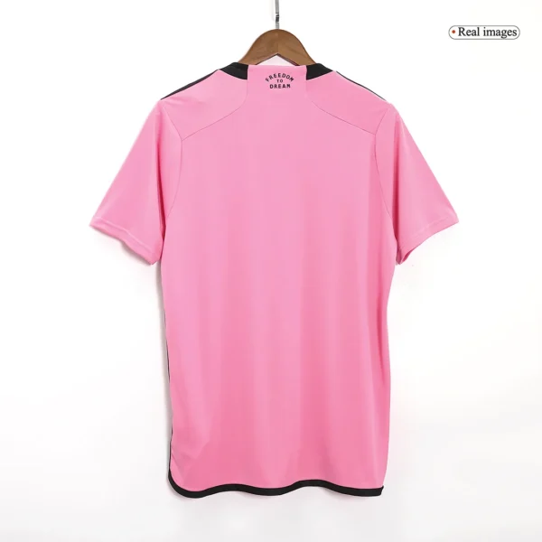 Inter Miami CF Home Soccer Jersey – Fan Version – badge and fabric details