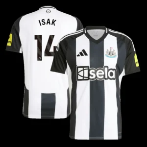 ISAK #14 Newcastle United Home Soccer Jersey – Fan Version – front view