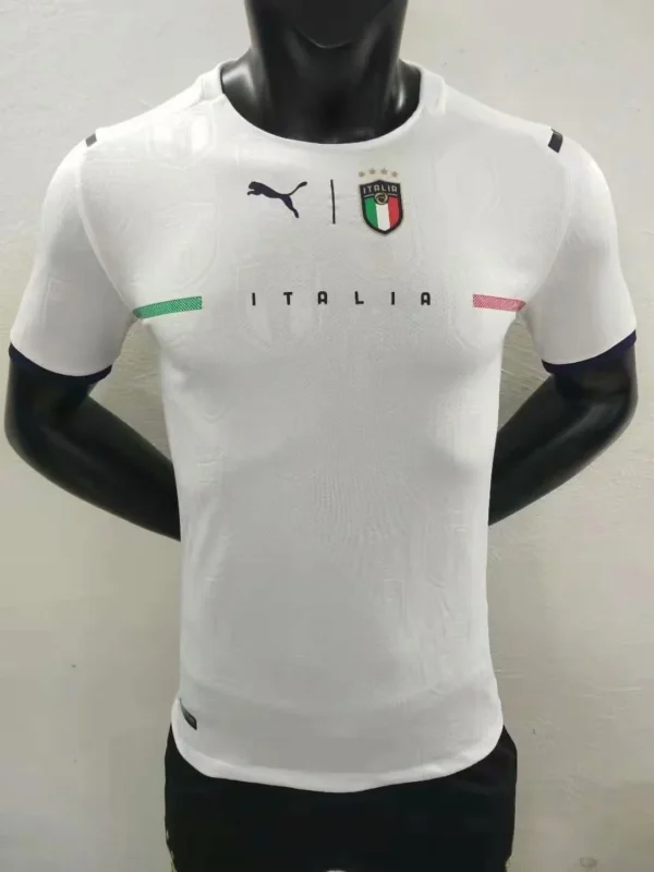 Italy Away Soccer Jersey 2021 – Player Version – back view