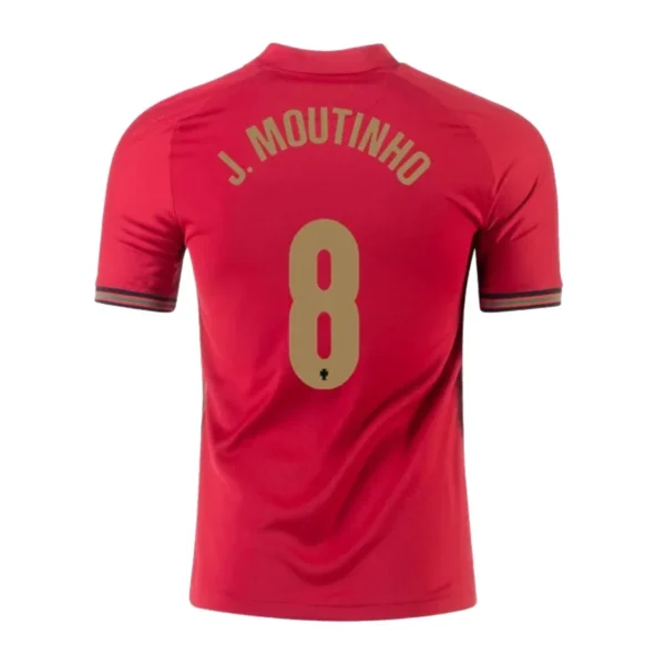 J.MOUTINHO #8 Portugal Home Soccer Jersey 2020 – Fan Version – back view