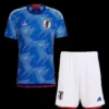 Japan Home Soccer Jersey Kit(Jersey+Shorts+Socks) 2022 – Fan Version – front view