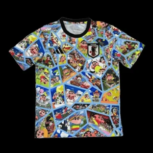 Japan X Crayon Shin-chan Soccer Jersey – Fan Version – front view