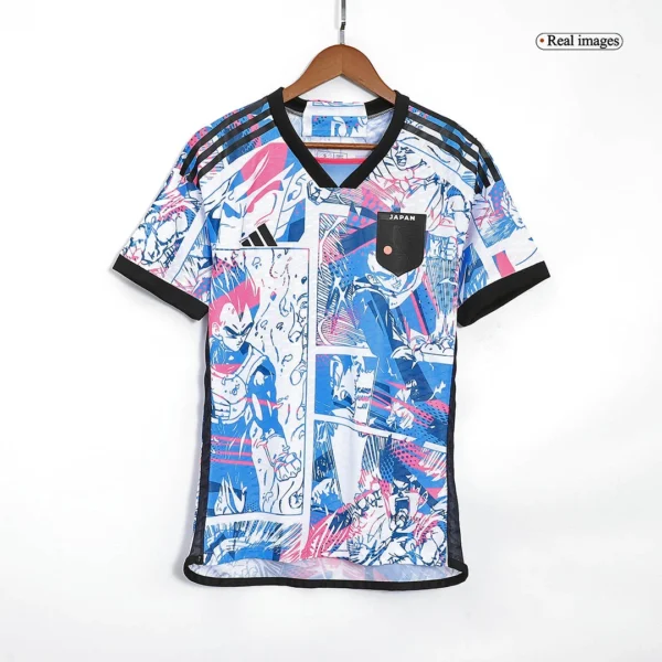Japan X Dragon Ball Special Edition Soccer Jersey 2022 – Player Version – badge and fabric details