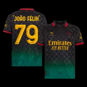 “JOÃO FÉLIX” #79 AC Milan Fourth Away Soccer Jersey – Fan Version – front view