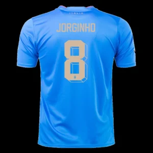 JORGINHO #8 Italy Home Soccer Jersey 2022 – Fan Version – front view