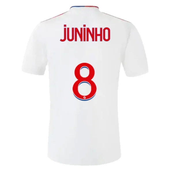 JUNINHO #8 Olympique Lyonnais Home Soccer Jersey 2021/22 – Fan Version – front view