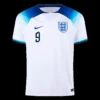KANE #9 England Home Soccer Jersey 2022 – Fan Version – back view