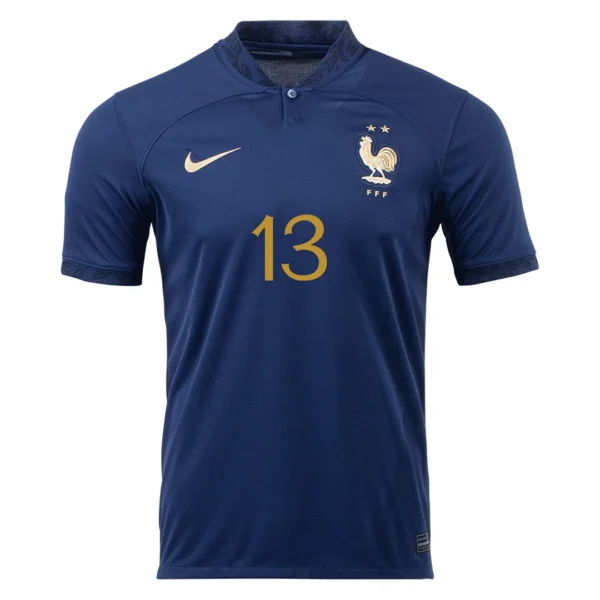 KANTE #13 France Home Soccer Jersey 2022 – Fan Version – back view