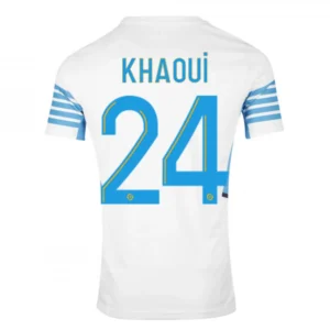 khaoui-24-marseille-home-soccer-jersey-2021-22-fan-version-115114-01 KHAOUI #24 Marseille Home Soccer Jersey 2021/22 โ Fan Version โ front view
