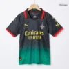 Kid’s AC Milan Fourth Away Soccer Kit – Jersey + Shorts – Fan Version – badge and fabric details