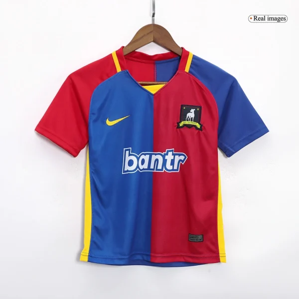 Kid’s AFC Richmond Home Soccer Kit – Jersey + Shorts 2023 – Fan Version – badge and fabric details