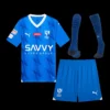 Kid’s Al Hilal SFC Home Soccer Jersey Kit(Jersey+Shorts+Socks) 2023/24 – Fan Version – front view
