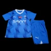 Kid’s Al Hilal SFC Home Soccer Jersey Kit(Jersey+Shorts+Socks) 2023/24 – Fan Version – back view