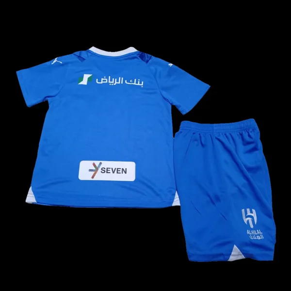 Kid’s Al Hilal SFC Home Soccer Jersey Kit(Jersey+Shorts+Socks) 2023/24 – Fan Version – jersey details