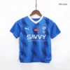 Kid’s Al Hilal SFC Home Soccer Kit – Jersey + Shorts 2023/24 – Fan Version – back view