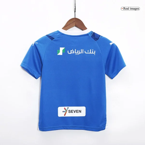 Kid’s Al Hilal SFC Home Soccer Kit – Jersey + Shorts 2023/24 – Fan Version – jersey details