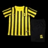 Kid’s Al Ittihad Saudi Home Soccer Kit – Jersey + Shorts 2022/23 – Fan Version – front view