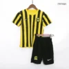 Kid’s Al Ittihad Saudi Home Soccer Kit – Jersey + Shorts 2022/23 – Fan Version – jersey details