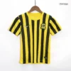 Kid’s Al Ittihad Saudi Home Soccer Kit – Jersey + Shorts 2022/23 – Fan Version – badge and fabric details