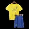 kid-s-al-nassr-home-soccer-kit-jersey-shorts-2023-24-fan-version-372018-01 Kid’s Al Nassr Home Soccer Kit β Jersey + Shorts 2023/24 β Fan Version β front view