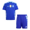 Kid’s Argentina Away Soccer Kit – Jersey + Shorts – Fan Version – back view