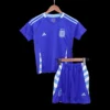 Kid’s Argentina Away Soccer Kit – Jersey + Shorts – Fan Version – front view