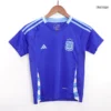 Kid’s Argentina Away Soccer Kit – Jersey + Shorts – Fan Version – badge and fabric details