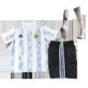 Kid’s Argentina Home Soccer Jersey Kit(Jersey+Shorts+Socks) 2021 – Fan Version – front view
