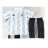 Kid’s Argentina Home Soccer Jersey Kit(Jersey+Shorts+Socks) 2021 – Fan Version – back view