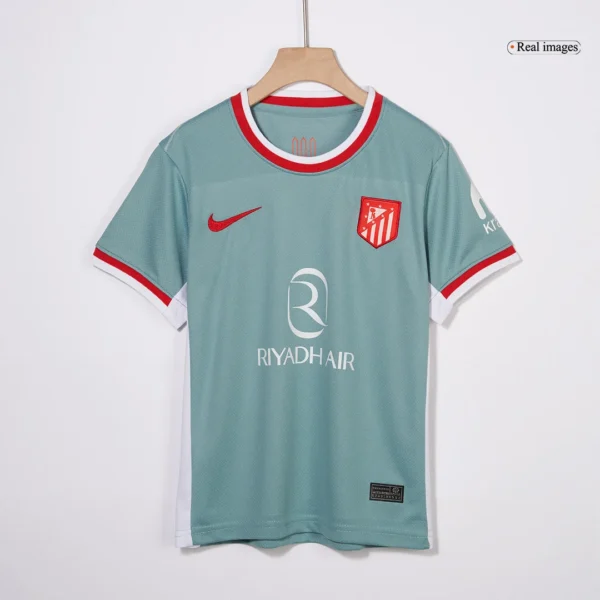 Kid’s Atletico Madrid Away Soccer Jersey Kit(Jersey+Shorts+Socks) – Fan Version – back view