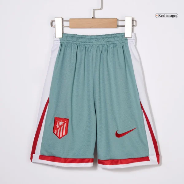 Kid’s Atletico Madrid Away Soccer Jersey Kit(Jersey+Shorts+Socks) – Fan Version – badge and fabric details
