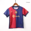 Kid’s Barcelona Home Soccer Jersey Kit(Jersey+Shorts+Socks) – Fan Version – badge and fabric details