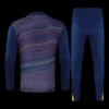 Kid’s Barcelona Zipper Sweatshirt Kit(Top+Pants) 2025/26 – Fan Version – back view