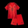 Kid’s Bayern Munich Home Soccer Kit – Jersey + Shorts – Fan Version – front view