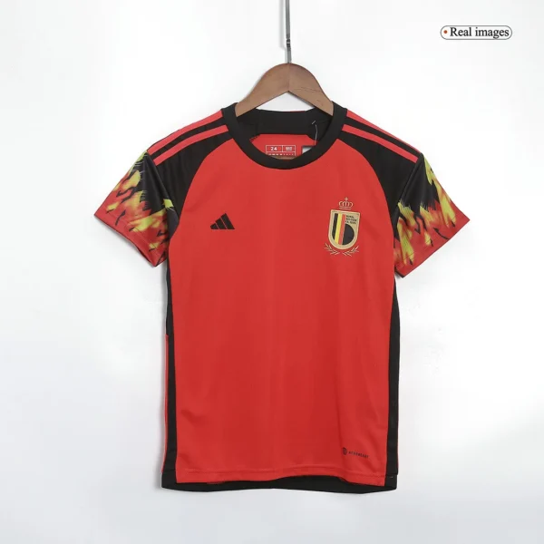 Kid’s Belgium Home Soccer Jersey Kit(Jersey+Shorts+Socks) 2022 – Fan Version – jersey details