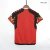 Kid’s Belgium Home Soccer Jersey Kit(Jersey+Shorts+Socks) 2022 – Fan Version – badge and fabric details