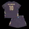 Kid’s BELLINGHAM #10 England Away Soccer Kit – Jersey + Shorts Euro – Fan Version – front view