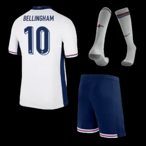 kid-s-bellingham-10-england-home-soccer-jersey-kit-jersey-shorts-socks-euro-fan-version-01 Kid’s BELLINGHAM #10 England Home Soccer Jersey Kit(Jersey+Shorts+Socks) Euro โ Fan Version โ front view