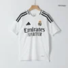 Kid’s BELLINGHAM #5 Real Madrid Home Soccer Kit – Jersey + Shorts – Fan Version – badge and fabric details