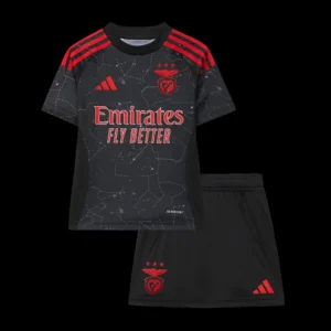 Kid’s Benfica Away Soccer Kit – Jersey + Shorts – Fan Version – front view