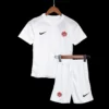 Kid’s Canada Away Soccer Kit – Jersey + Shorts 2022 – Fan Version – front view