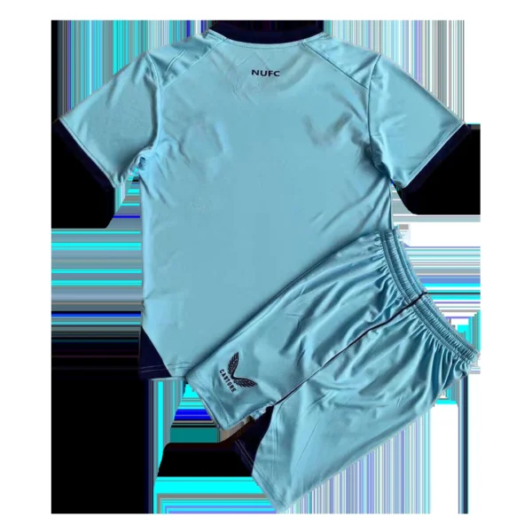 Kid’s Castore Newcastle Third Away Soccer Kit – Jersey + Shorts 2021/22 – Fan Version – back view