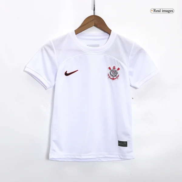 Kid’s Corinthians Home Soccer Kit – Jersey + Shorts 2023/24 – Fan Version – jersey details