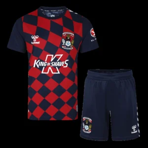 Kid’s Coventry City Away Soccer Kit – Jersey + Shorts 2023/24 – Fan Version – front view