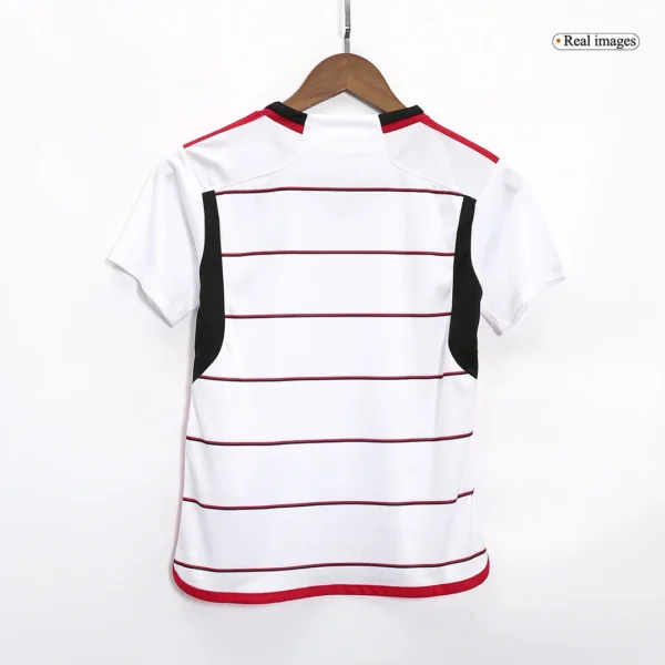 Kid’s CR Flamengo Away Soccer Kit – Jersey + Shorts 2023/24 – Fan Version – jersey details
