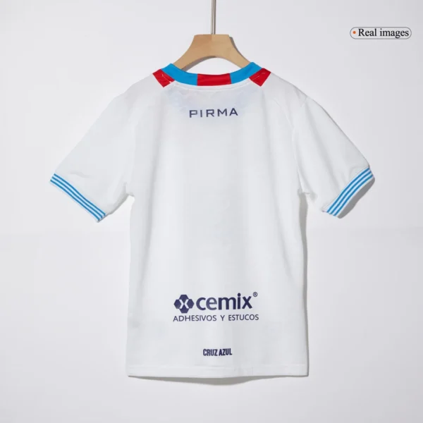 Kid’s Cruz Azul Away Soccer Kit – Jersey + Shorts – Fan Version – jersey details