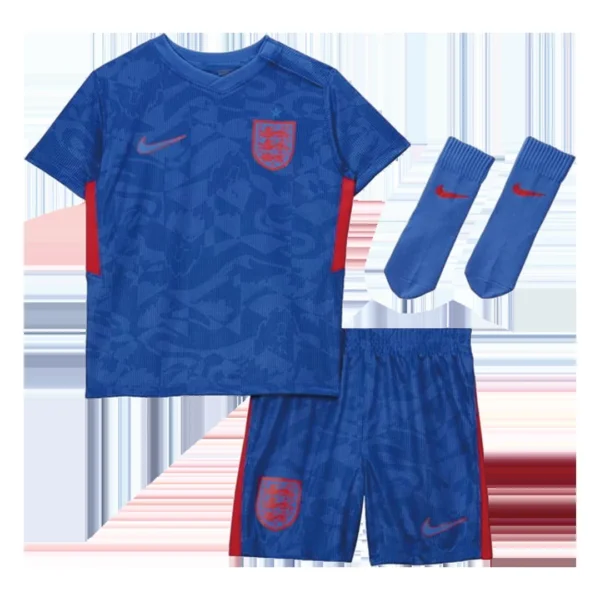 Kid’s England Away Soccer Jersey Kit(Jersey+Shorts+Socks) 2020 – Fan Version – front view