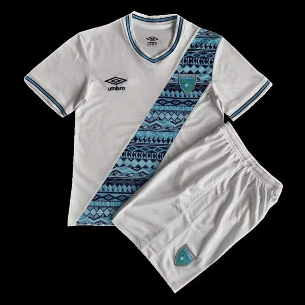 kid-s-guatemala-home-soccer-jersey-2023-fan-version-333449-01 Kid’s Guatemala Home Soccer Jersey 2023 β Fan Version β front view