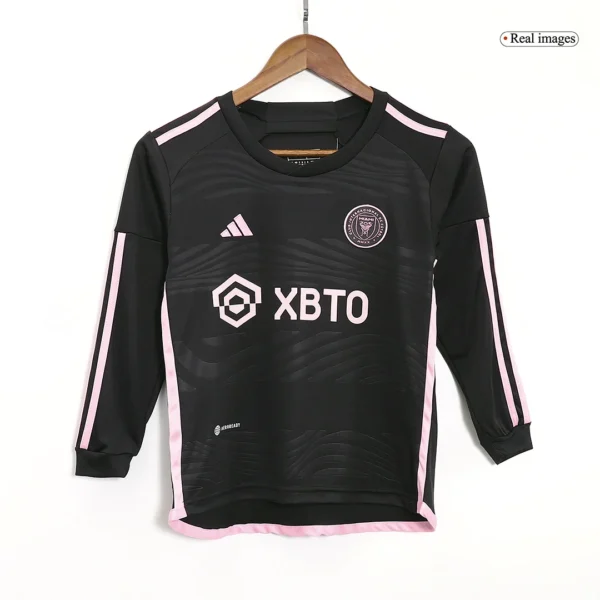 kid-s-inter-miami-cf-away-long-sleeve-soccer-kit-jersey-shorts-2023-24-fan-version-409566-02 Kid’s Inter Miami CF Away Long Sleeve Soccer Kit β Jersey + Shorts 2023/24 β Fan Version β back view
