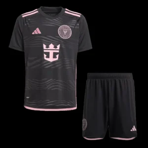 Kid’s Inter Miami CF Away Soccer Kit – Jersey + Shorts – Fan Version – front view